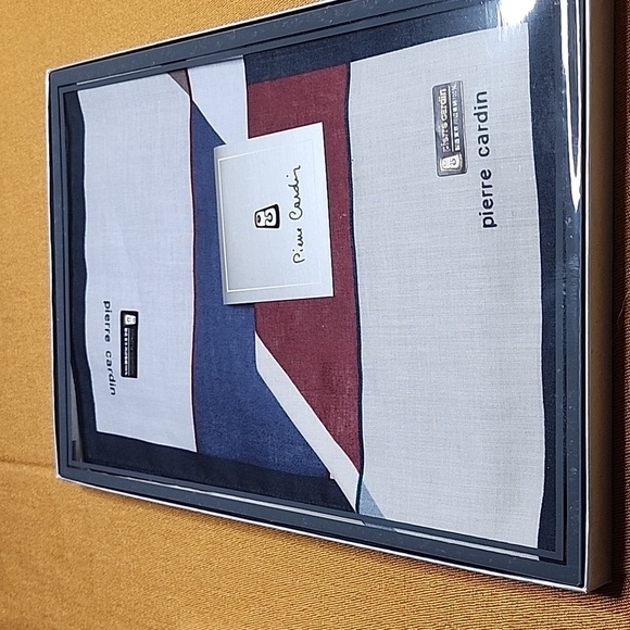 PIERRE CARDIN Handkerchief Cotton 2 pieces - Picture 1 of 4